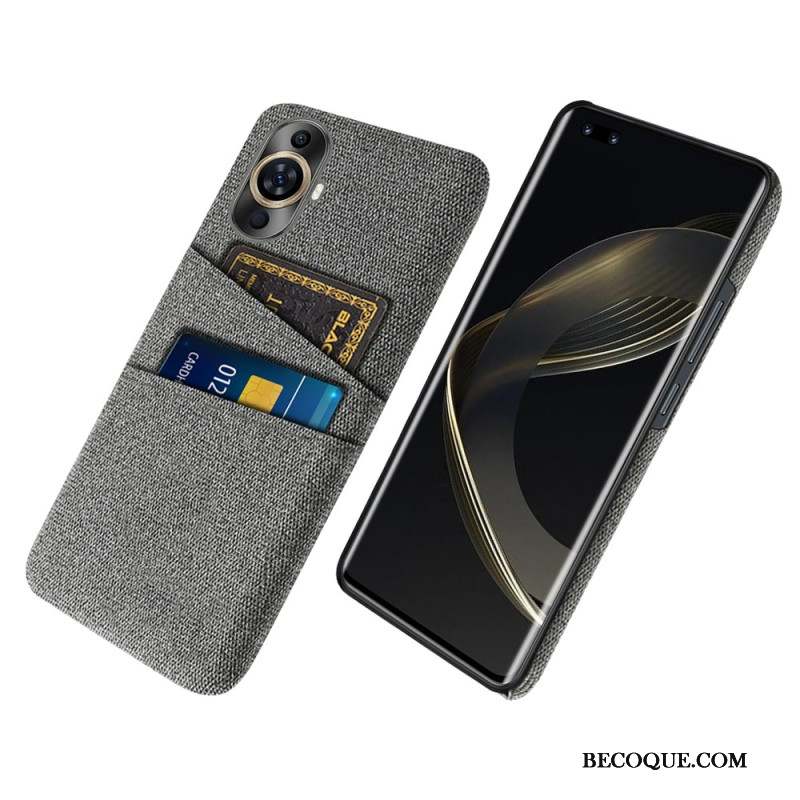 Coque Huawei Nova 11 Pro Tissu Porte-Cartes