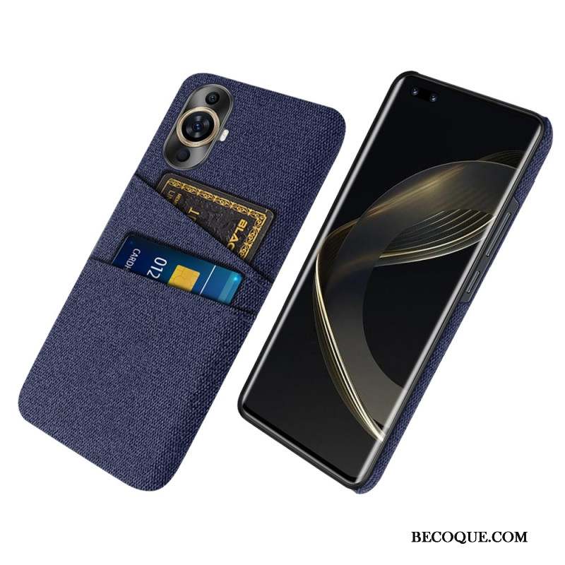 Coque Huawei Nova 11 Pro Tissu Porte-Cartes