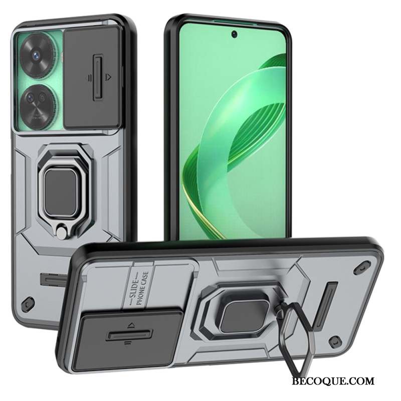 Coque Huawei Nova 12 SE 4G Ring Résistante Protecteur Objectif Coulissant