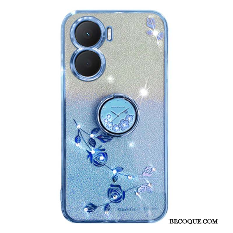 Coque Huawei Nova 12 SE Fleurs et Srass Support KADEM