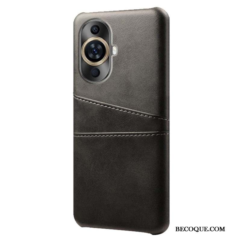 Coque Huawei Nova 12S Effet Cuir Porte-Cartes