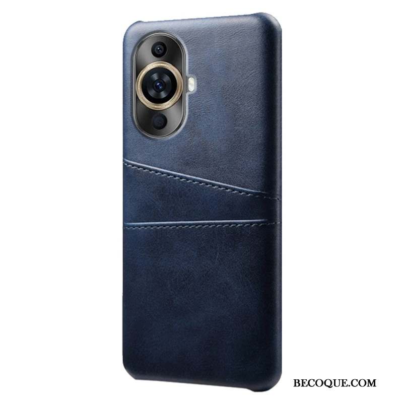 Coque Huawei Nova 12S Effet Cuir Porte-Cartes