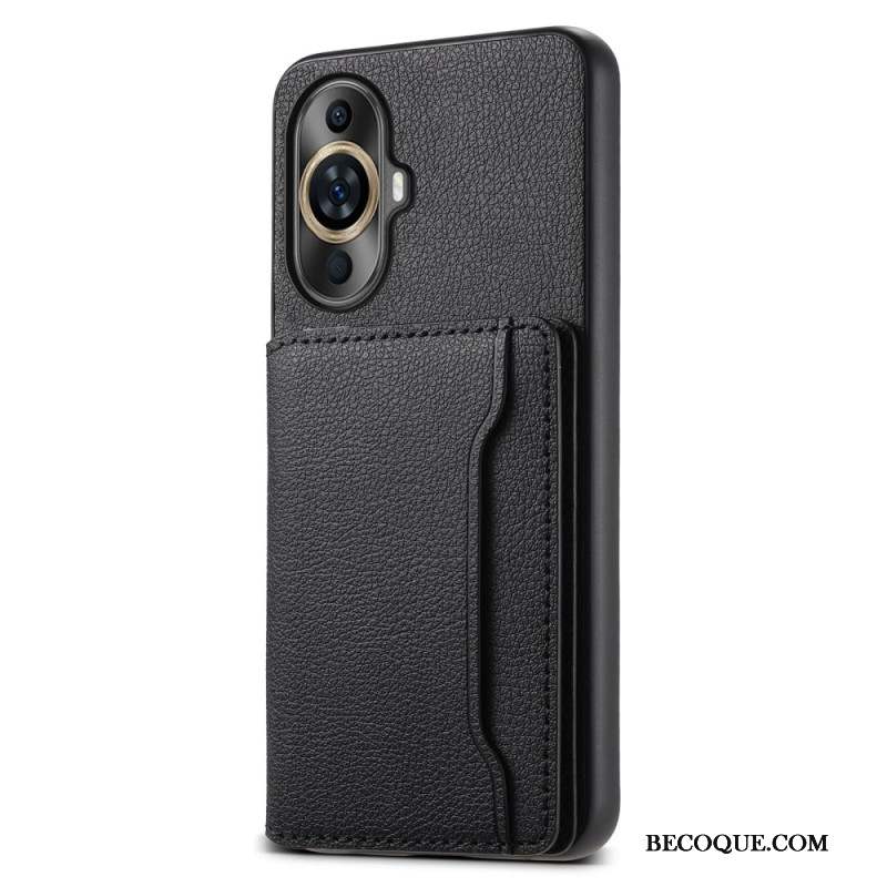 Coque Huawei Nova 12S Effet Cuir Porte-Cartes Support