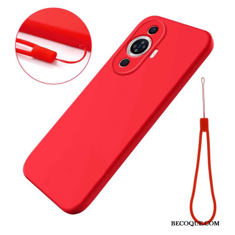 Coque Huawei Nova 12S Silicone à Lanière