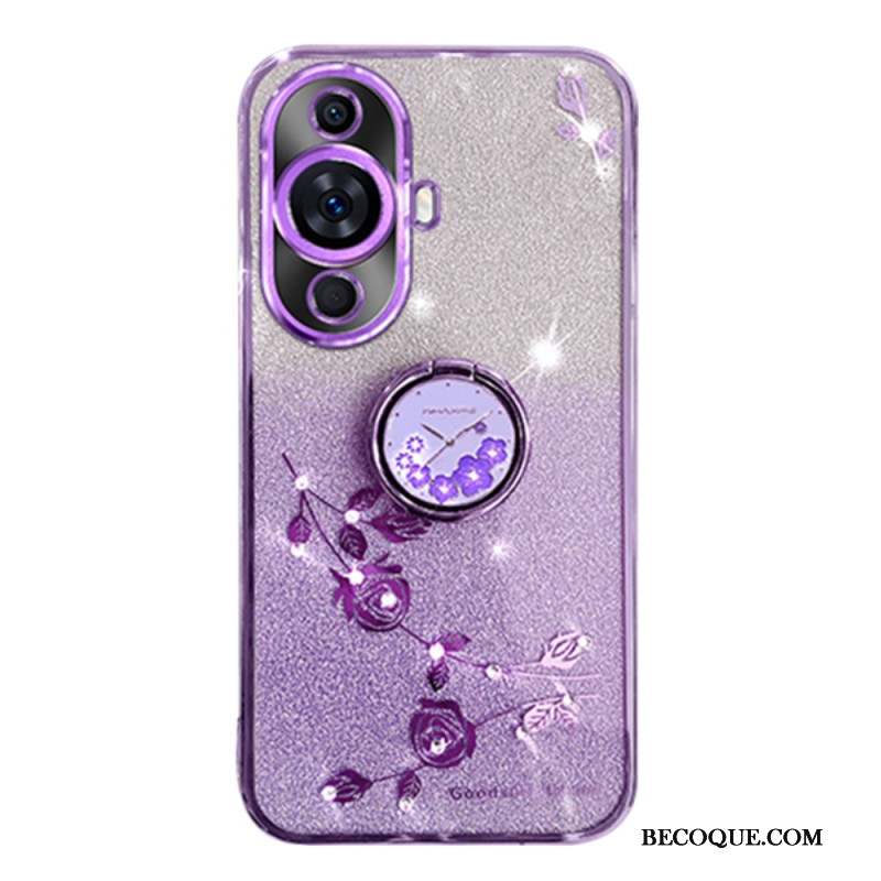 Coque Huawei Nova 12S Strass et Support Kadem