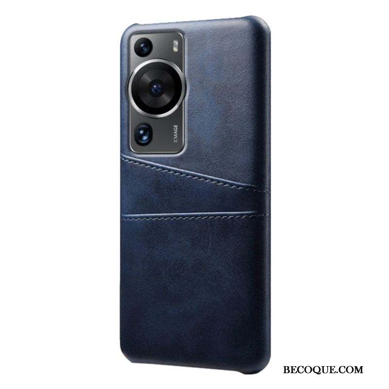 Coque Huawei P60 Pro Effet Cuir Porte-Cartes