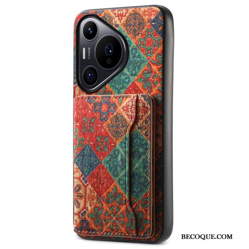 Coque Huawei Pura 70 Pro Porte-Cartes Motif Floral