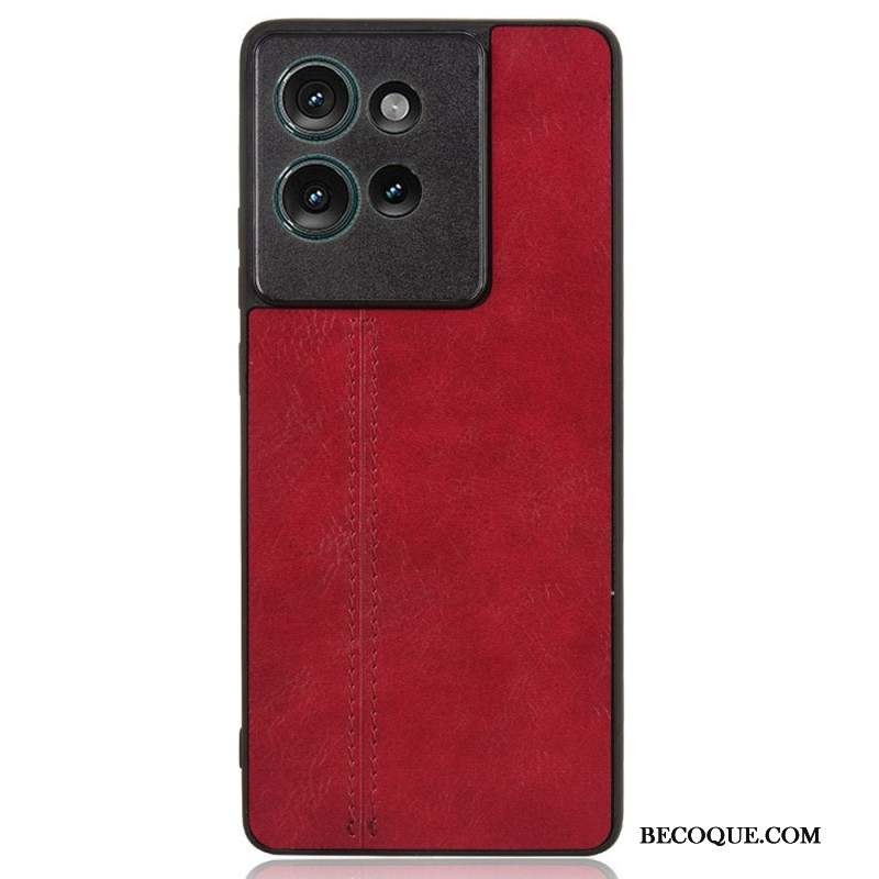 Coque Motorola Edge 50 Style Cuir