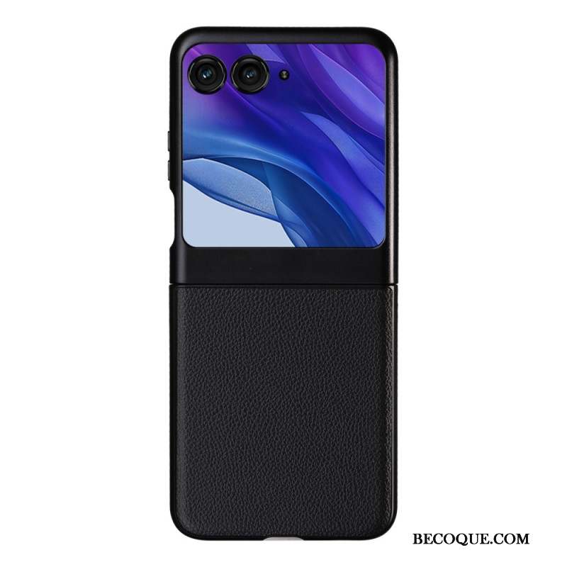 Coque Motorola Razr 50 5G Anti-Chute Texture Litchi