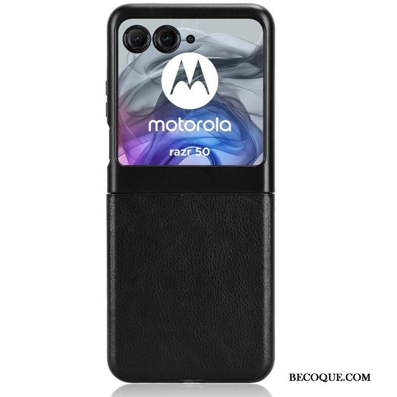 Coque Motorola Razr 50 5G Effet Cuir