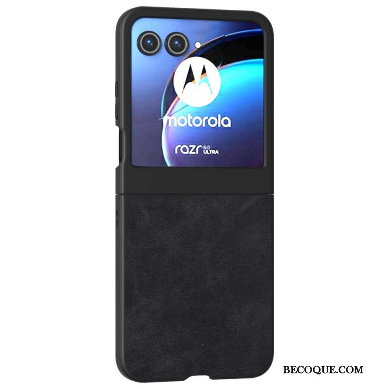 Coque Motorola Razr 50 5G Effet Cuir ABEEL