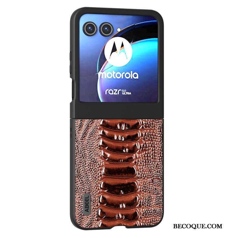 Coque Motorola Razr 50 5G Texture Crocodile ABEEL