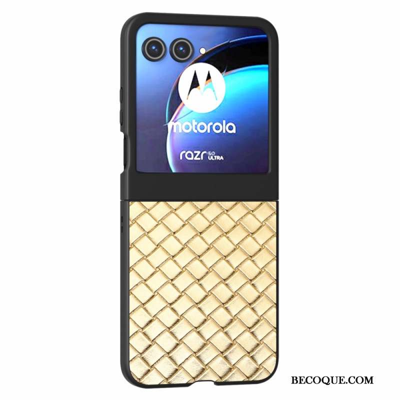 Coque Motorola Razr 50 5G Texture Tissé