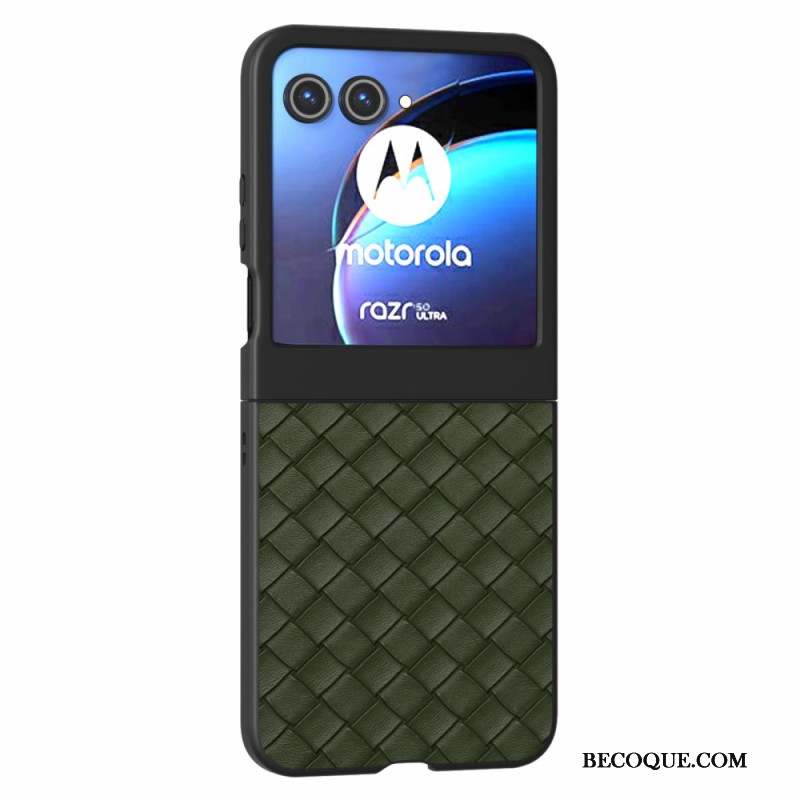 Coque Motorola Razr 50 5G Texture Tissé