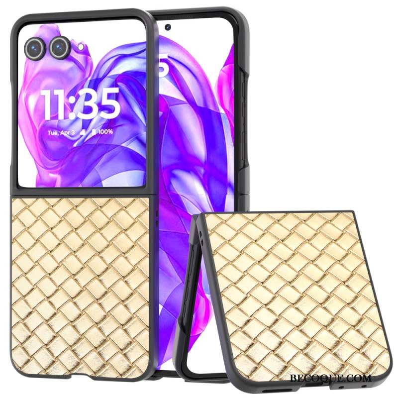 Coque Motorola Razr 50 Ultra Texture Tissée