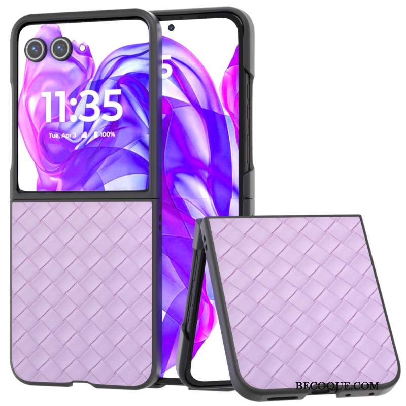 Coque Motorola Razr 50 Ultra Texture Tissée