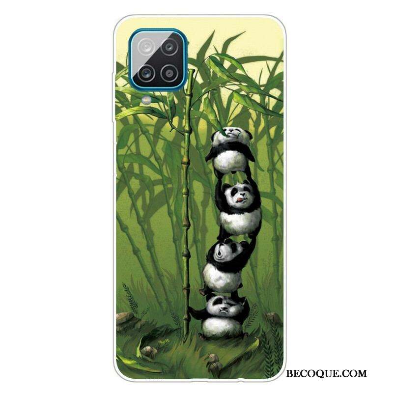 Coque Samsung Galaxy A12 / M12 Tas de Pandas