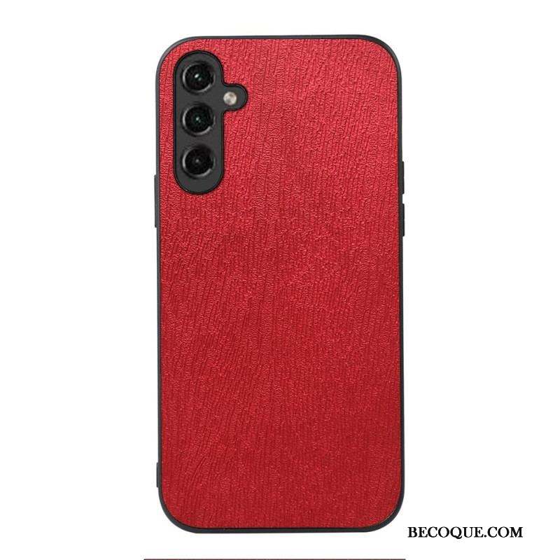 Coque Samsung Galaxy A14 5G / A14 Simili Cuir Effet Bois