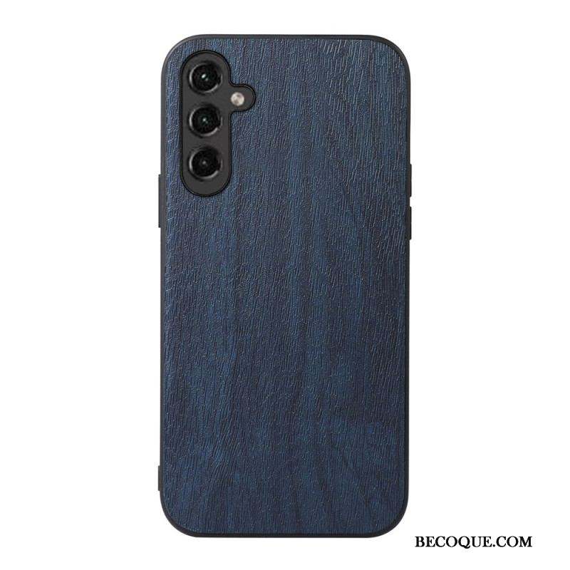 Coque Samsung Galaxy A14 5G / A14 Simili Cuir Effet Bois