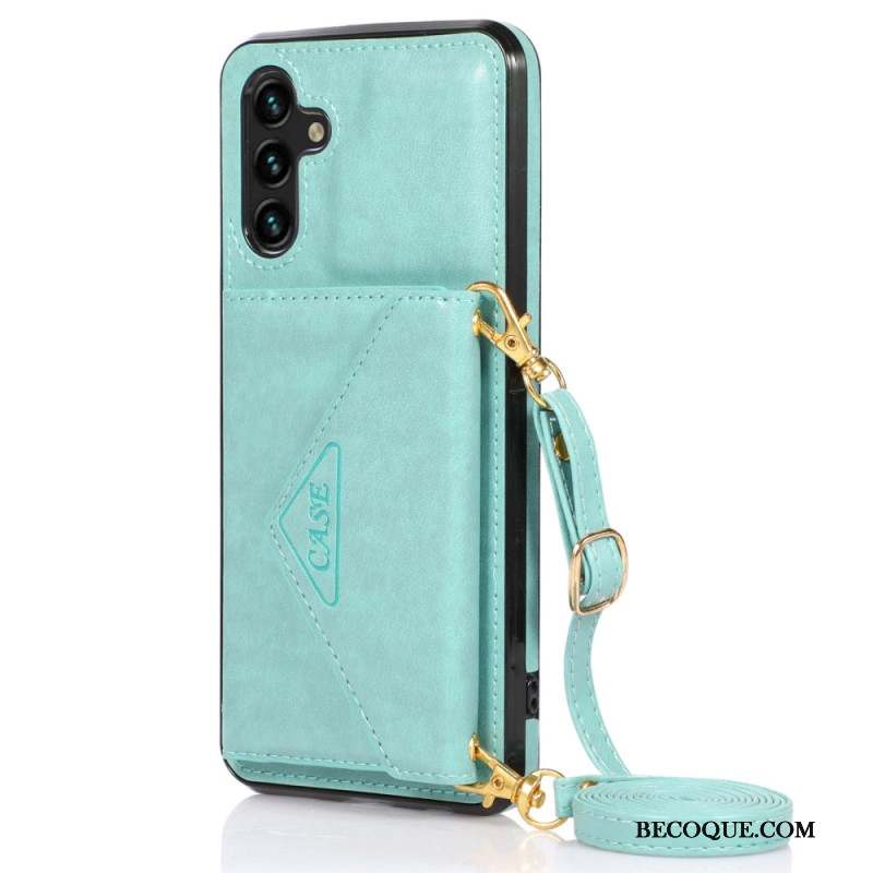 Coque Samsung Galaxy A15 4G / A15 Porte-Cartes et Bandoulière