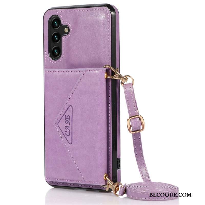 Coque Samsung Galaxy A15 4G / A15 Porte-Cartes et Bandoulière