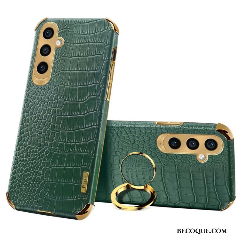 Coque Samsung Galaxy A15 5G / A14 Style Crocodile avec support