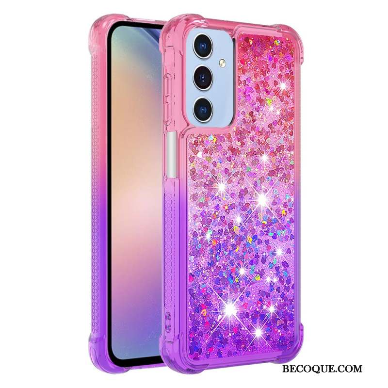 Coque Samsung Galaxy A15 5G Dégradé Paillettes