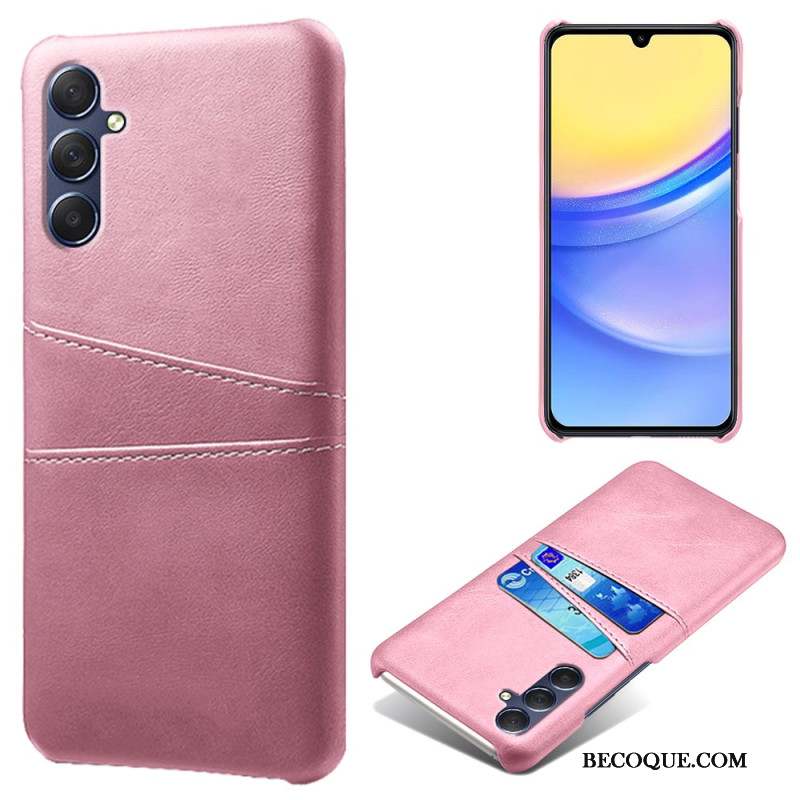 Coque Samsung Galaxy A15 5G Effet Cuir Porte-Cartes