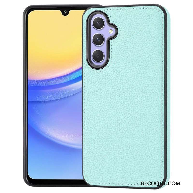 Coque Samsung Galaxy A15 5G Simili Cuir Litchi