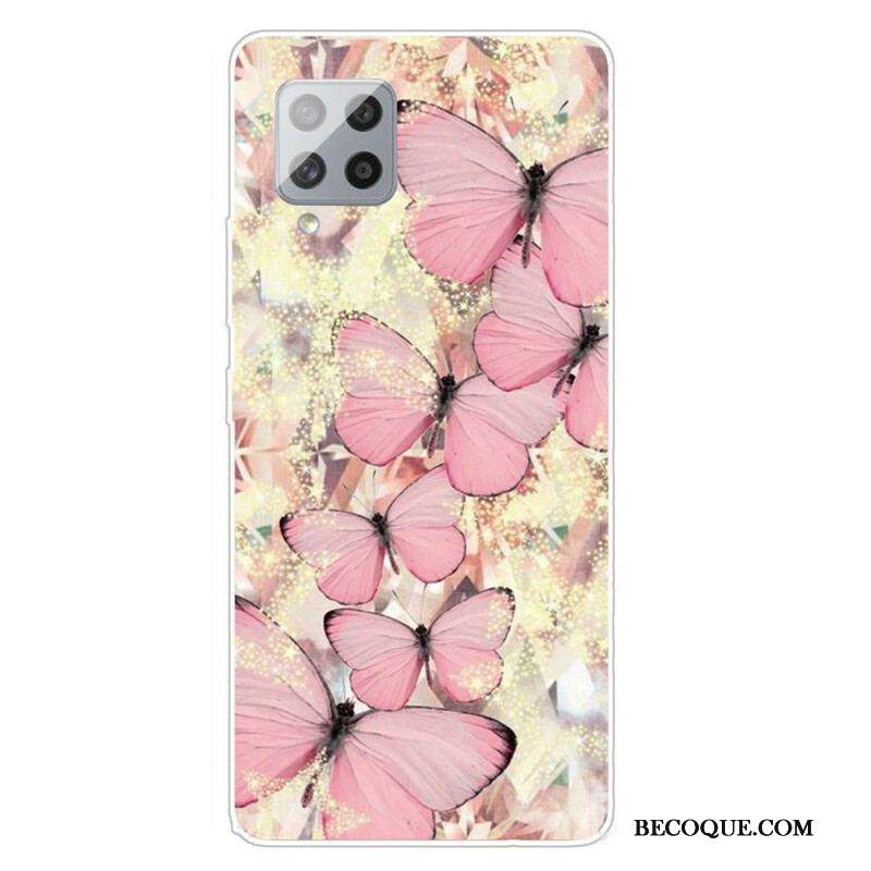 Coque Samsung Galaxy A42 5G Papillons Papillons