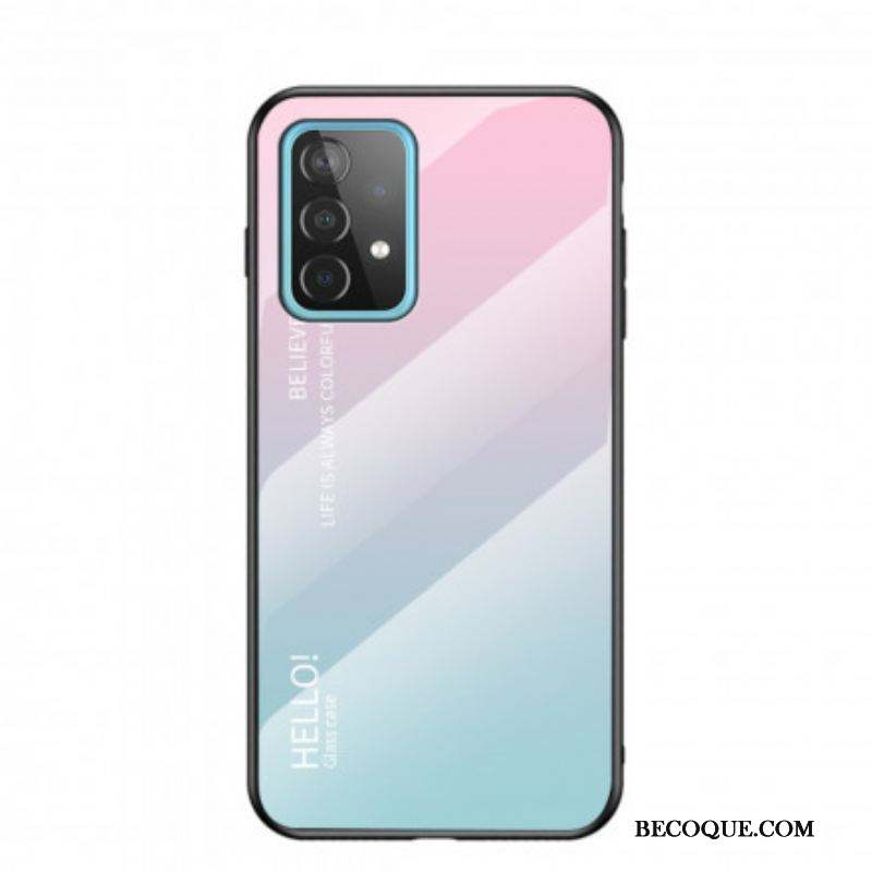 Coque Samsung Galaxy A52 4G / A52 5G / A52s 5G Verre Trempé Hello