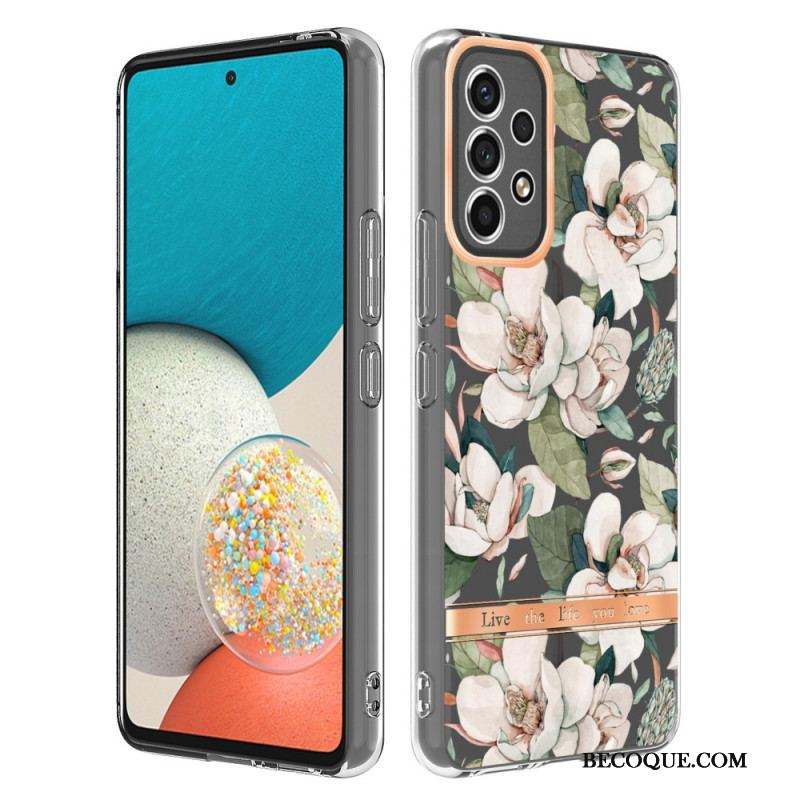 Coque Samsung Galaxy A53 5G Transparente Florale