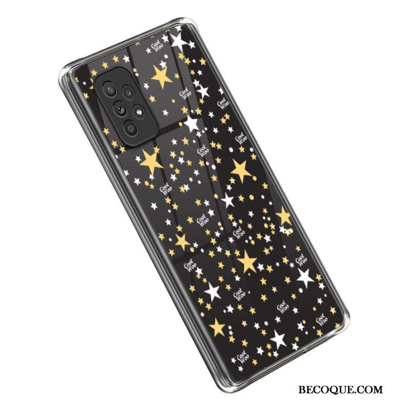 Coque Samsung Galaxy A53 5G Transparente Étoiles / Coeurs