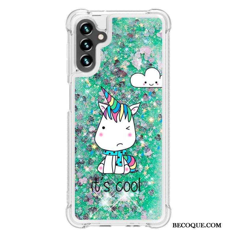 Coque Samsung Galaxy A54 5G Licornes à Paillettes