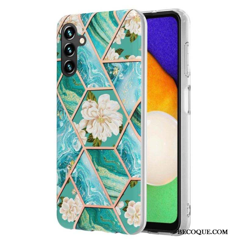 Coque Samsung Galaxy A54 5G Marbrée Florale