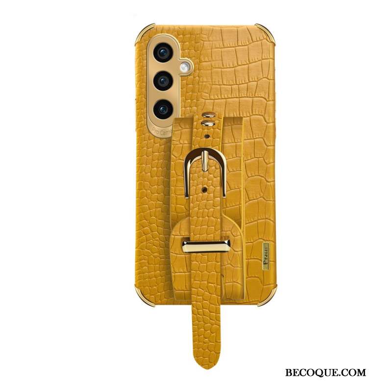 Coque Samsung Galaxy A55 5G Style Crocodile Bracelet et Support