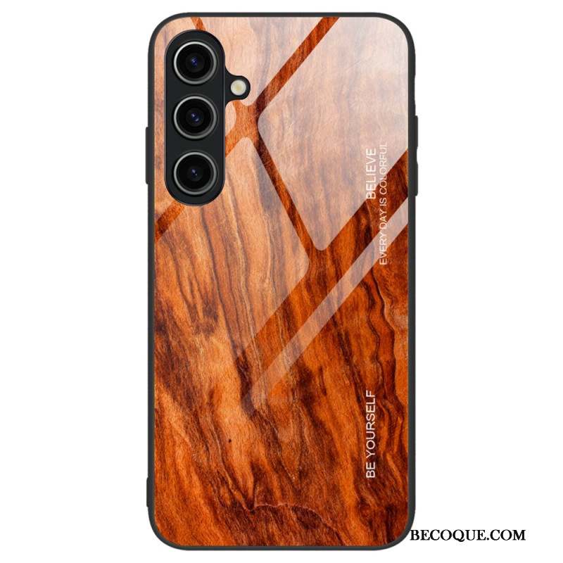 Coque Samsung Galaxy A55 5G Verre Trempé Effet Bois