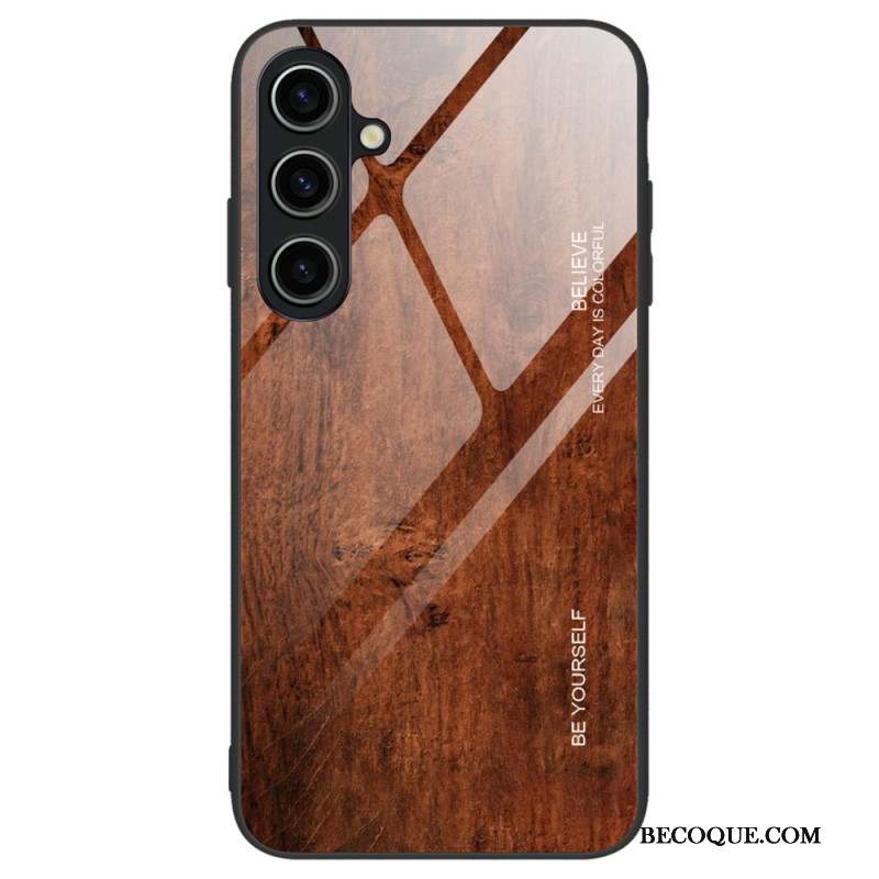 Coque Samsung Galaxy A55 5G Verre Trempé Effet Bois