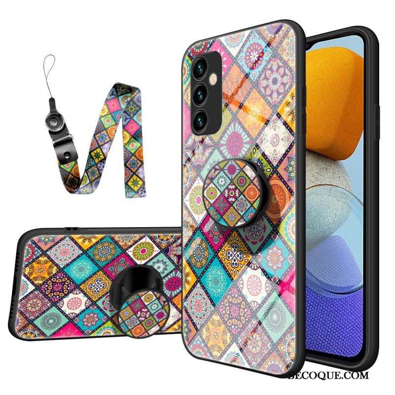 Coque Samsung Galaxy M23 5G Support Magnétique Patchwork