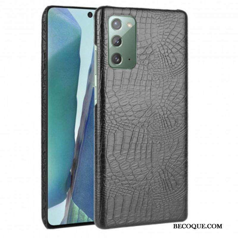 Coque Samsung Galaxy Note 20 Effet Peau de Crocodile