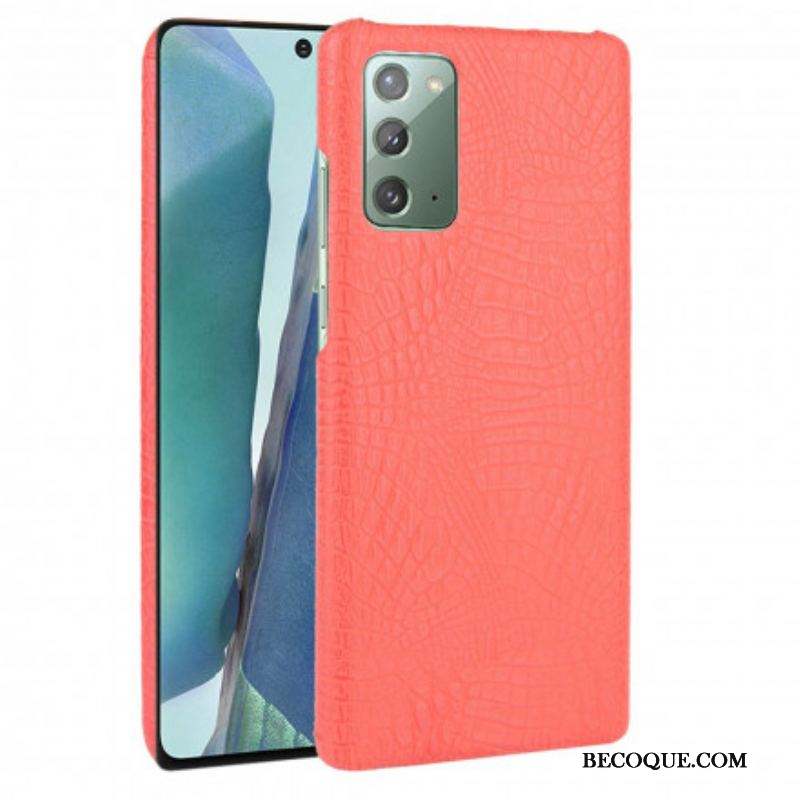 Coque Samsung Galaxy Note 20 Effet Peau de Crocodile