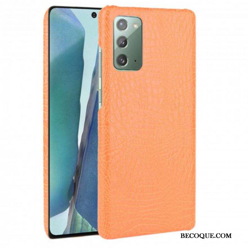 Coque Samsung Galaxy Note 20 Effet Peau de Crocodile