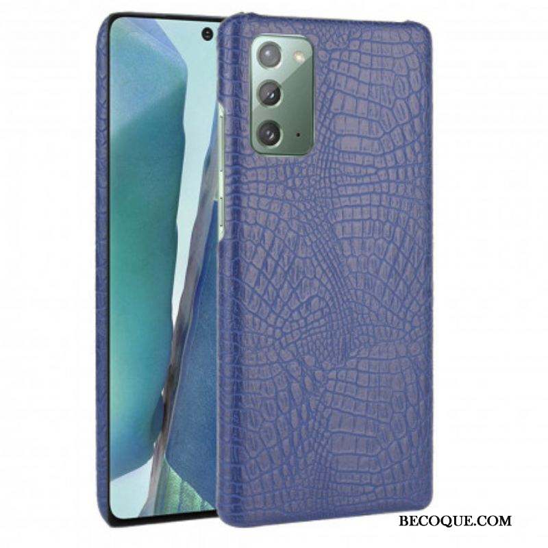 Coque Samsung Galaxy Note 20 Effet Peau de Crocodile