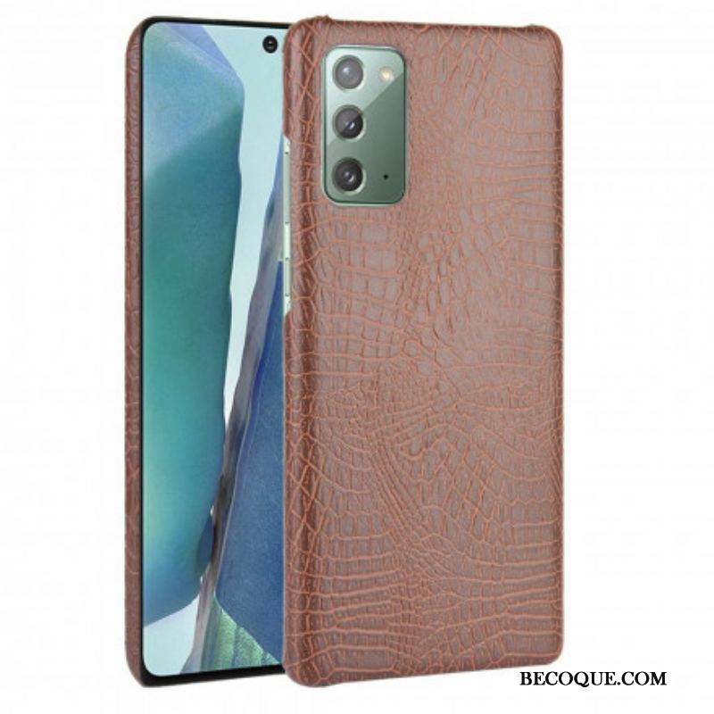 Coque Samsung Galaxy Note 20 Effet Peau de Crocodile