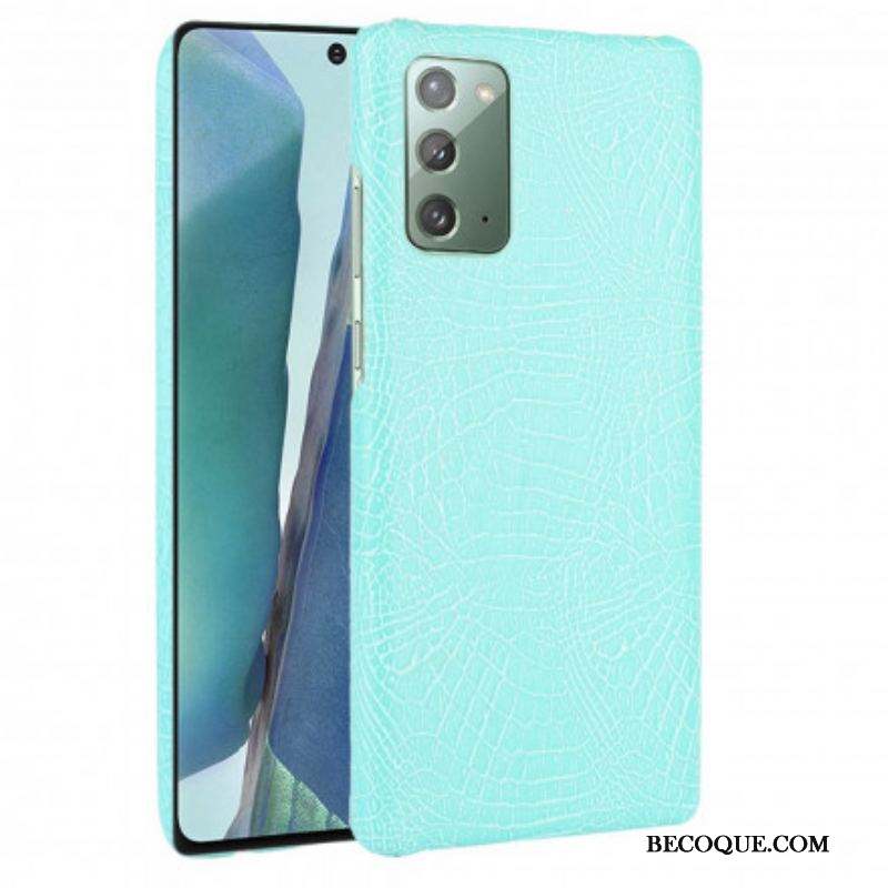 Coque Samsung Galaxy Note 20 Effet Peau de Crocodile