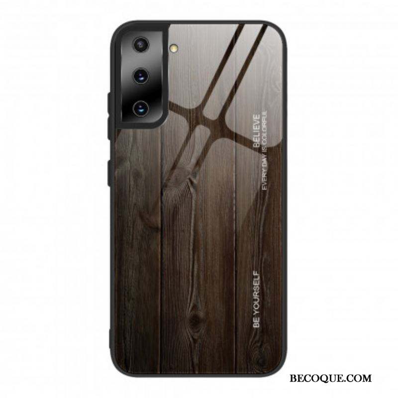 Coque Samsung Galaxy S21 5G Verre Trempé Design Bois