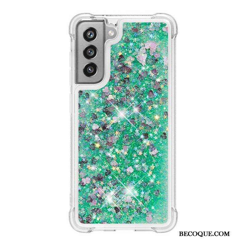 Coque Samsung Galaxy S21 FE Désires Paillettes