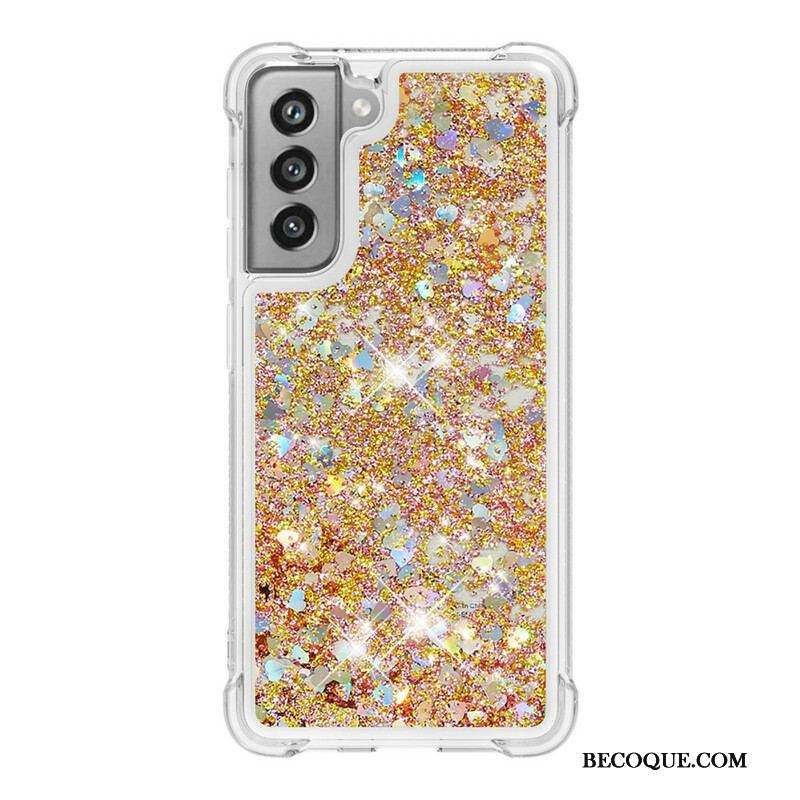 Coque Samsung Galaxy S21 FE Désires Paillettes