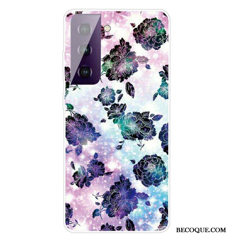 Coque Samsung Galaxy S21 FE Fleurs Graphiques