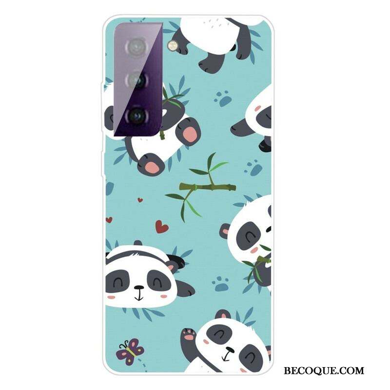 Coque Samsung Galaxy S21 FE Tas de Pandas